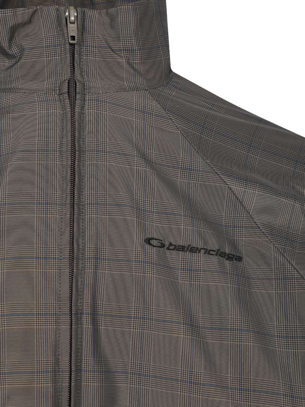 Balenciaga Prince Of Wales Windbreaker Jackets - Grey | 5159843d736e19cba677b33f7a973d25c64e4356