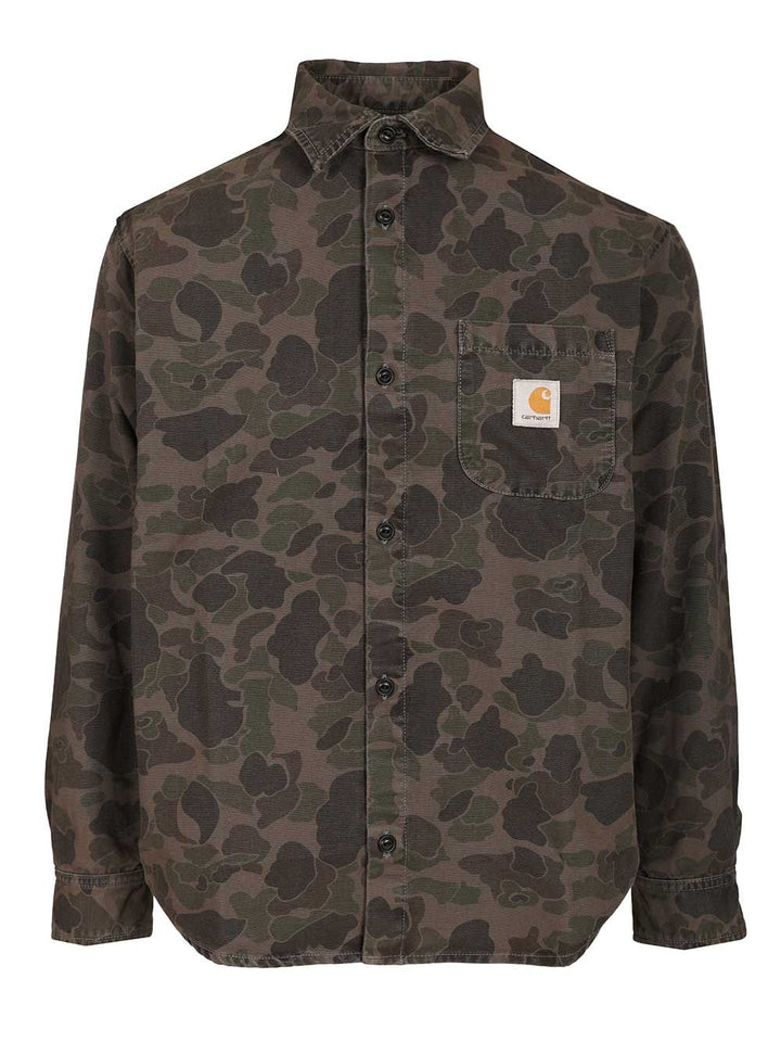 Carhartt Wip L/S Duck Casual - Camouflage | 79d6456d3eeeca8d29b2e09fe0eef7df08046ac1