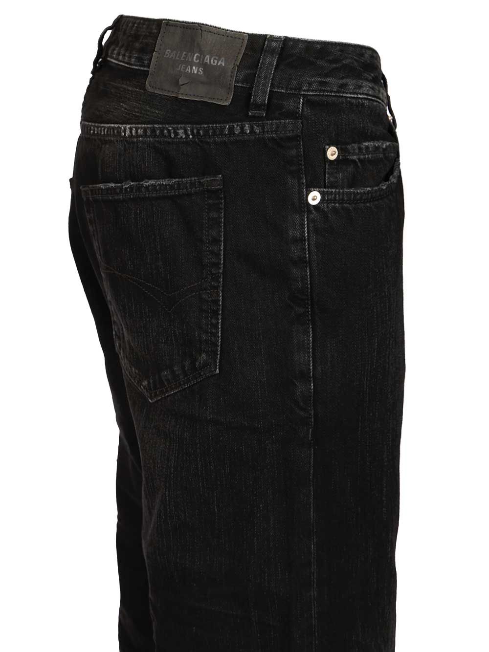 Balenciaga Casual Fit Trousers Jeans - Black | 957a618249955ea7456f606b548f1fd63975e83a
