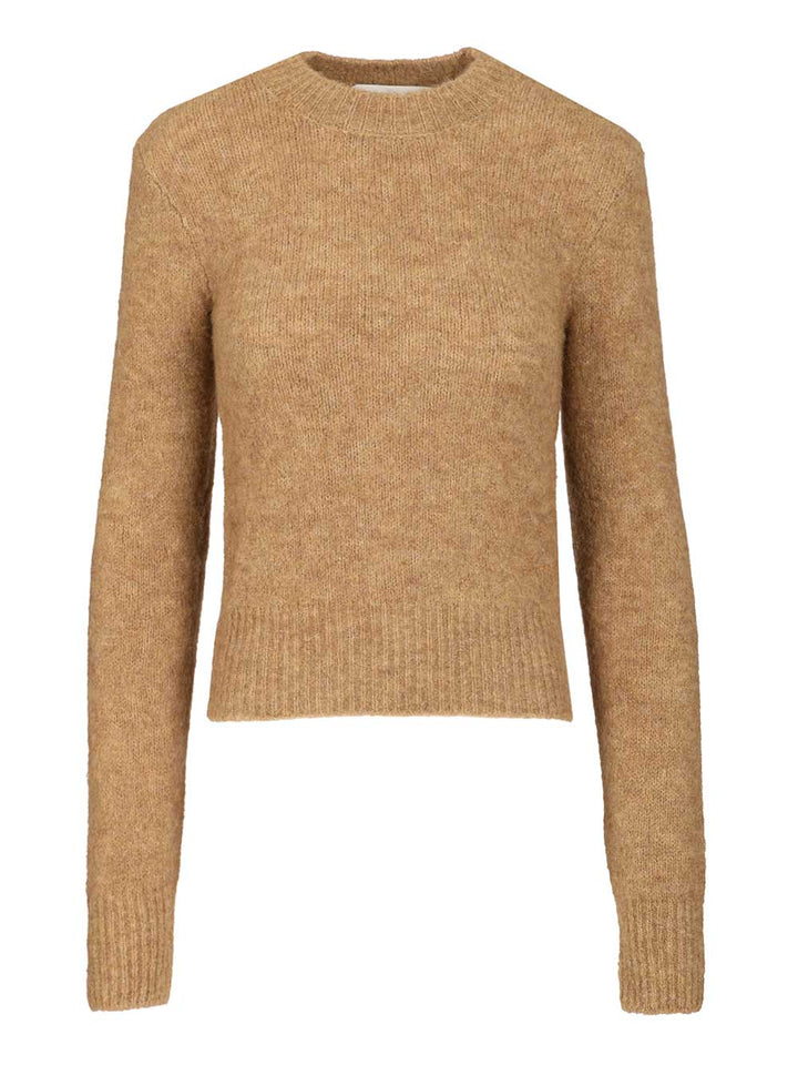 Ami Wool And Alpaca Knit Sweater Knitwear - Brown | 68c5e69f9988120f1fe186739e8c458bd64da250