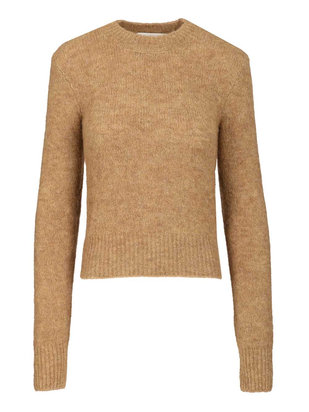 Ami Wool And Alpaca Knit Sweater Knitwear - Brown | 19f341f10df95852c080b3d13b532f488a8a2d8c