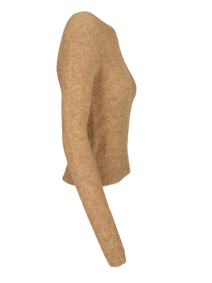 Ami Wool And Alpaca Knit Sweater Knitwear - Brown | 75b1bfa1f7c2333915be70ac1c497d440c97f676