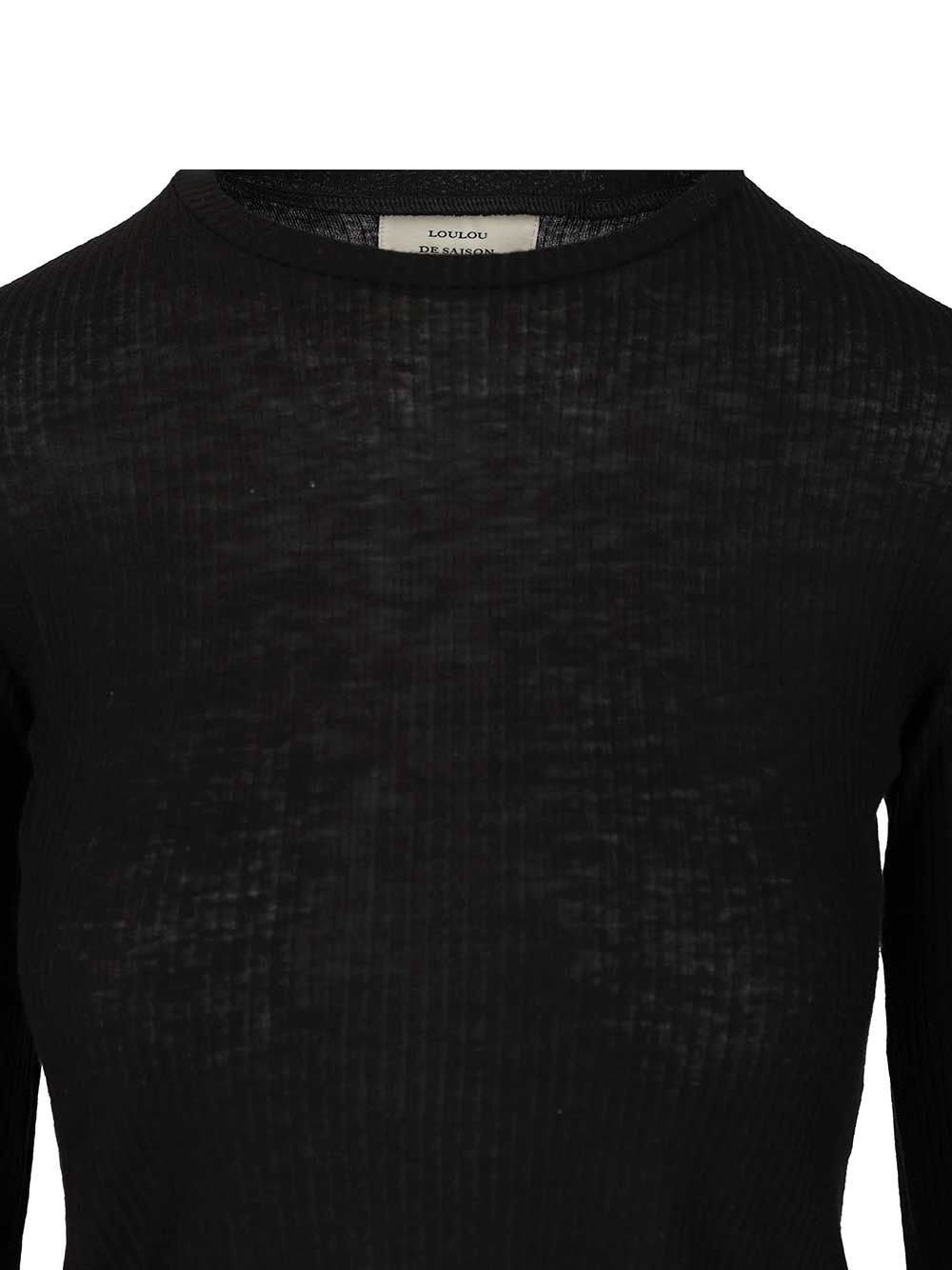 Loulou De Saison Ortigia Lds Knitwear - Black | 5a180551845f10eae48f534cbb65ec313bc822b6