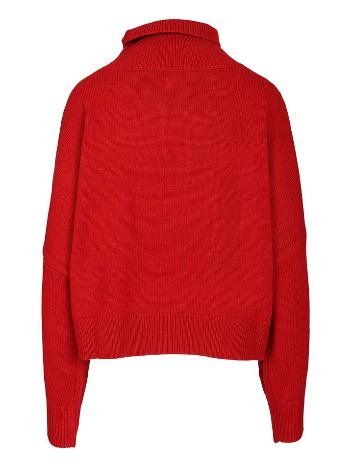 Loulou De Saison Luke Knitwear - Red | 94432caad84862471995b10794f9a131dac8d386