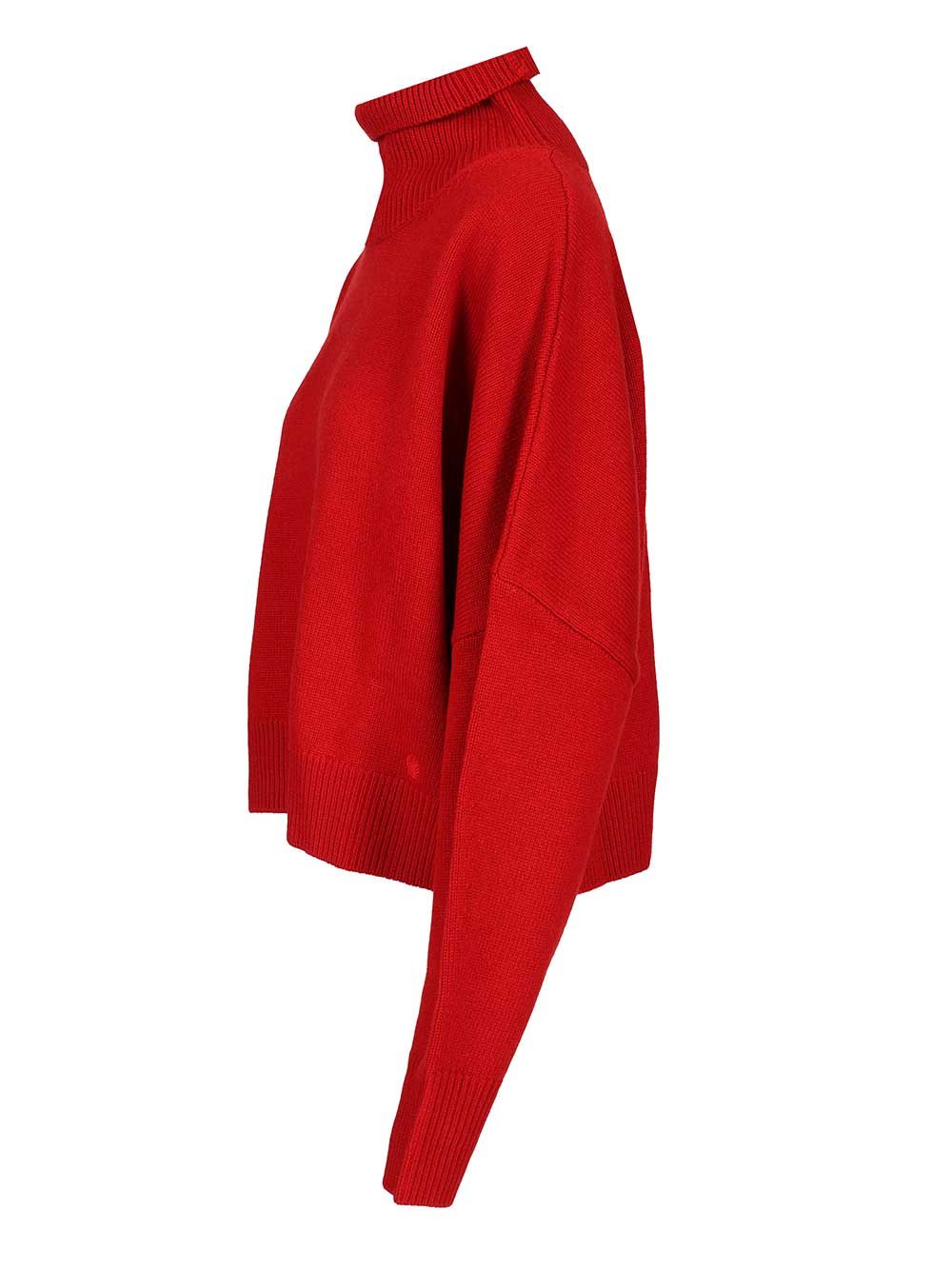 Loulou De Saison Luke Knitwear - Red | 9828ee02355296212a9fd8784d631bf0fe4f6a63