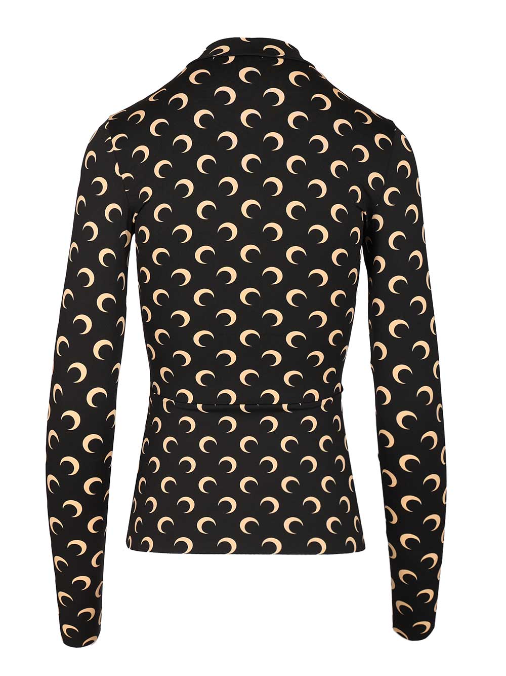 Marine Serre High-Neck Sweater Tops - Black | 0ce88484553100fa2d2868146ab57a91c2b03fe0
