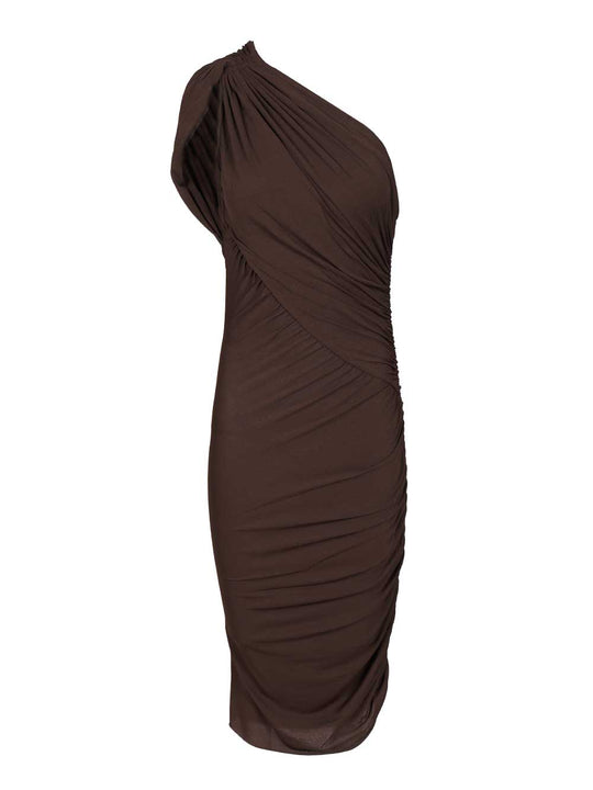 Amira Short Dress Dresses Brown