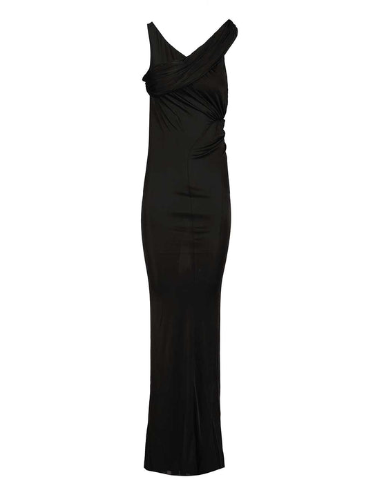 Sahara Asymmetrical Long Dress Dresses Black