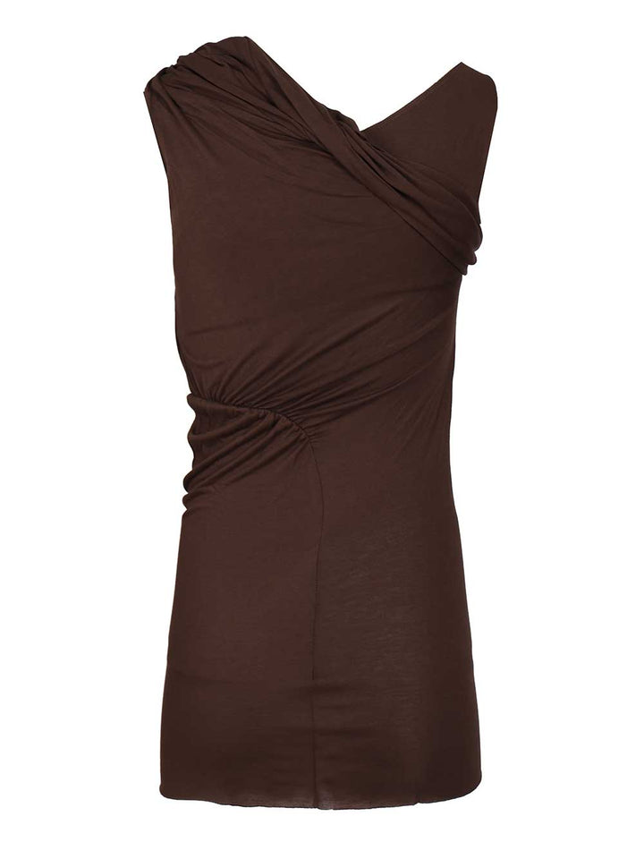 Rick Owens Lilies Sahara Top Tops - Brown | 44dfecfba2d655b7cc9470fb86bbe33ca7e3f3c5