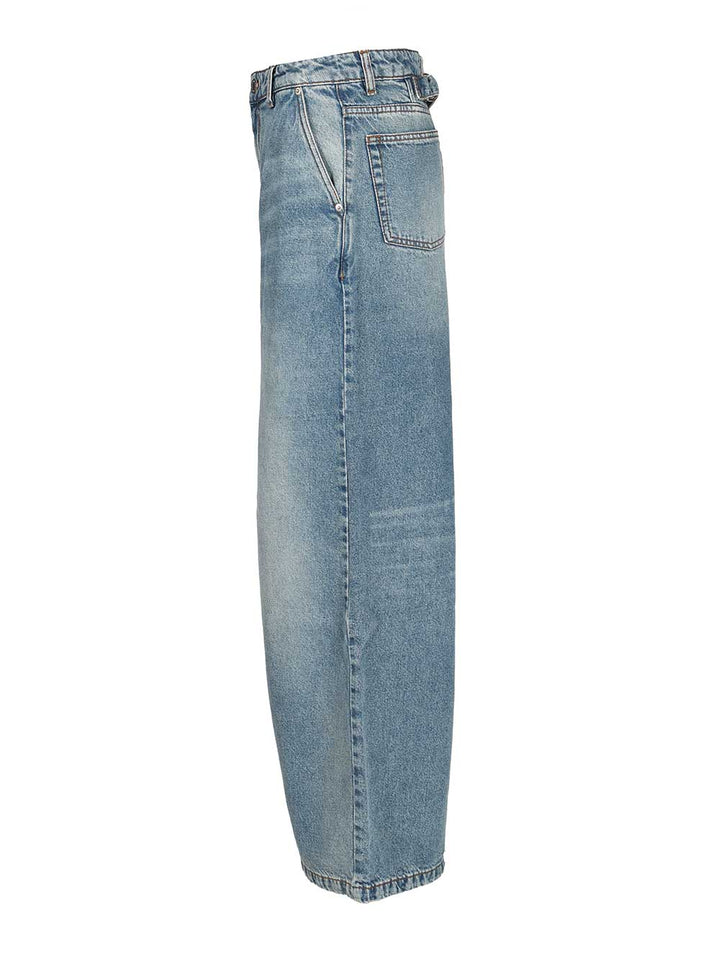 Ami Super Wide-Leg Jeans - Blue | a568fbdbe9b146197502510ad57b9eeecbf97f14
