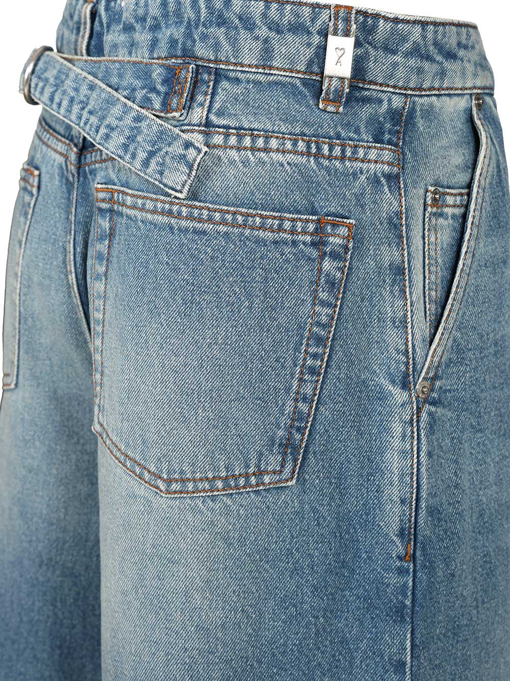 Ami Super Wide-Leg Jeans - Blue | fcad4b8a5f09c2f666c0e7ac70b5b61bddb20919