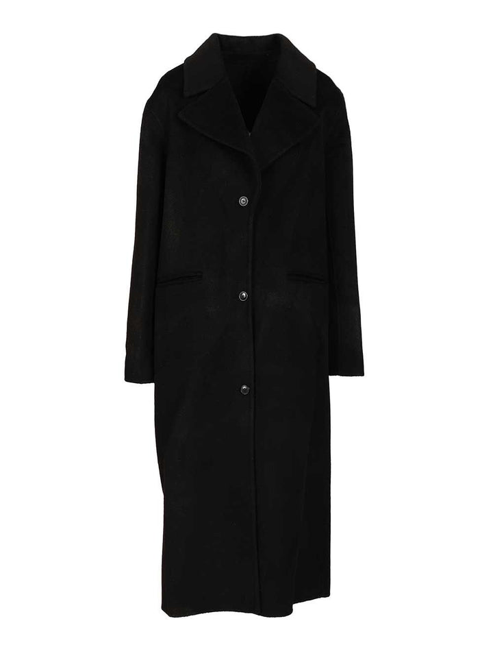 Loulou De Saison Wool And Cashmere Coat Coats - Black | a48d7fc8778893e4f919d44679015e091bf27a4b