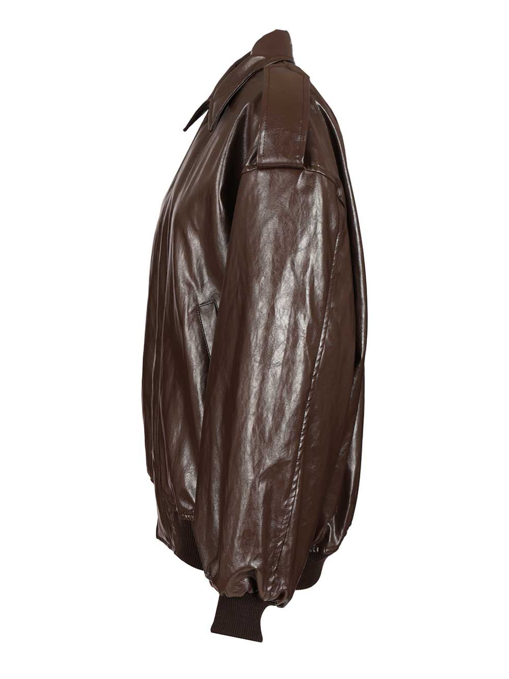 Federica Tosi Leather Jacket Jackets - Brown | cbfe7f710668b222144b716b3ee60dd7846e2889