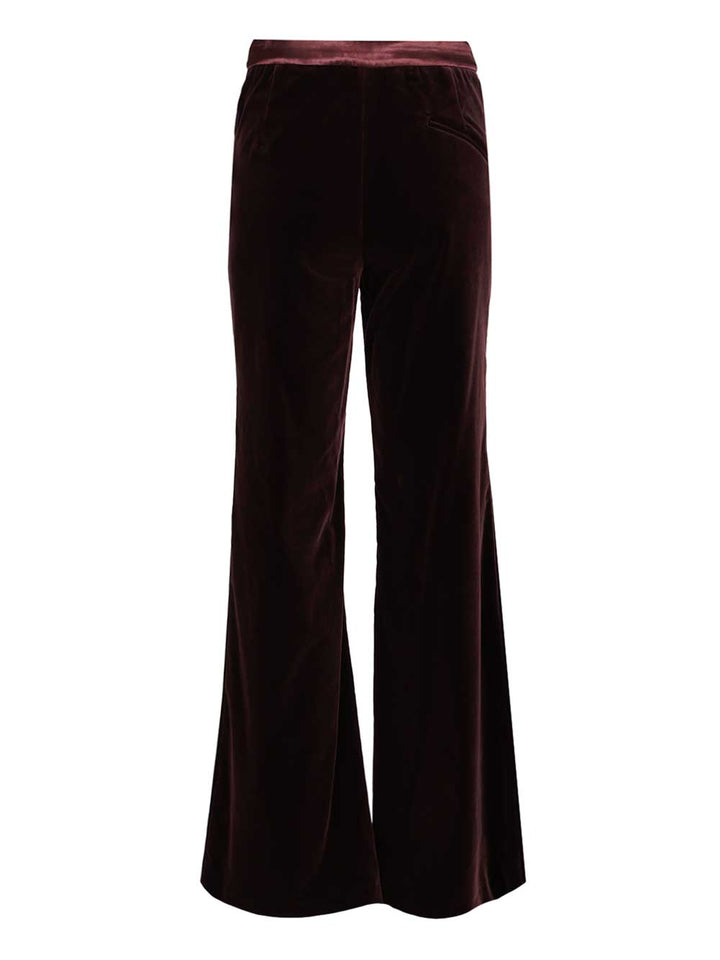 Federica Tosi Velvet Trousers - Bordeaux | 095eb78bf67007dcf1ea4f191959cf26130da430