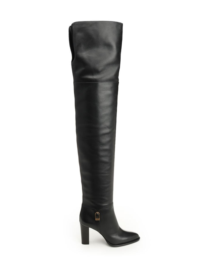 Saint Laurent Julia Over-The-Knee Boots - Black | 5578f65dcf4bb158e7f29540eaf84a5b131e5220