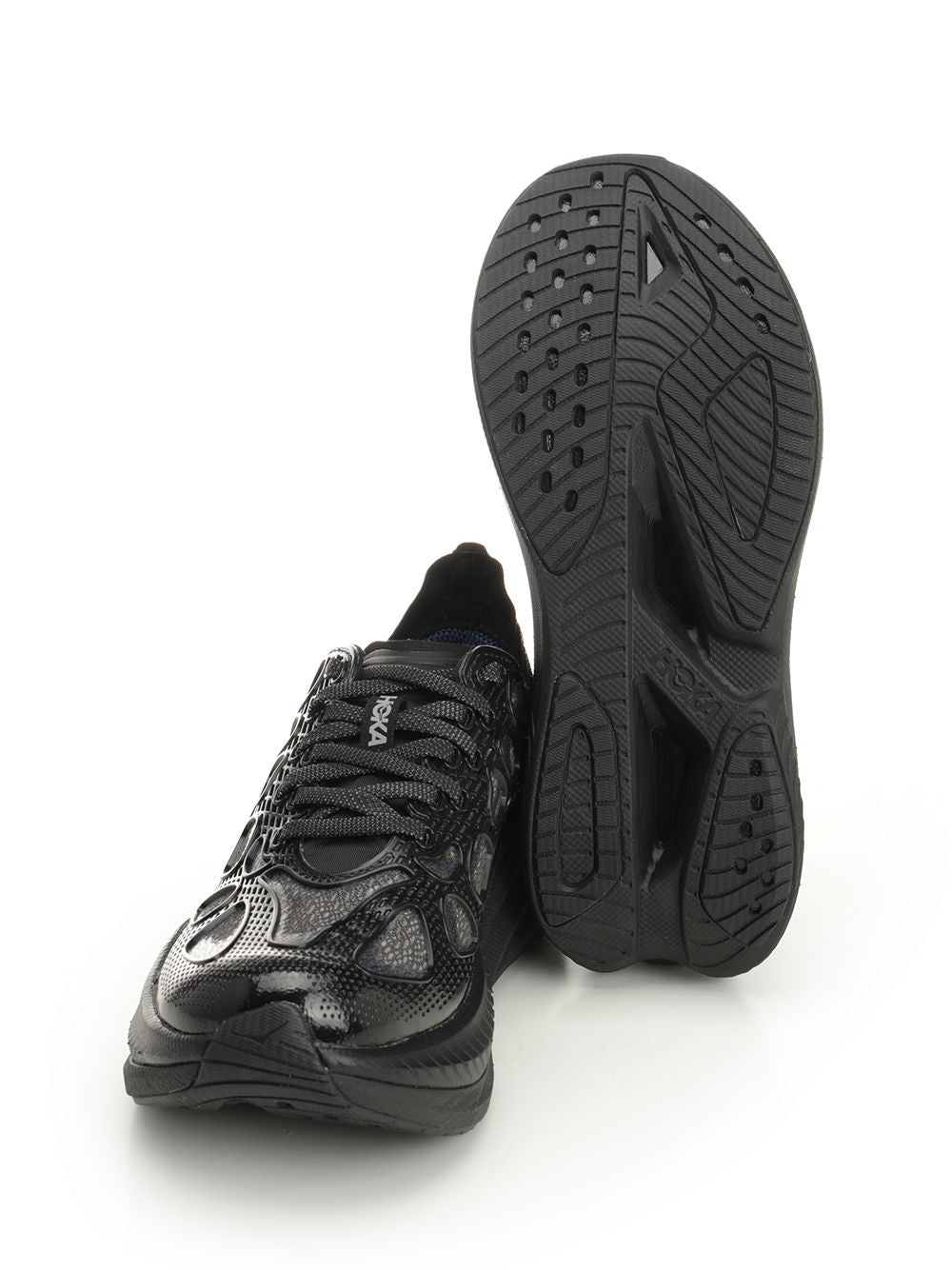 Hoka Mach X Caged Sneakers - Black | 6d0f029d3065b6eda9d6620629a94e8f7ab2a96f