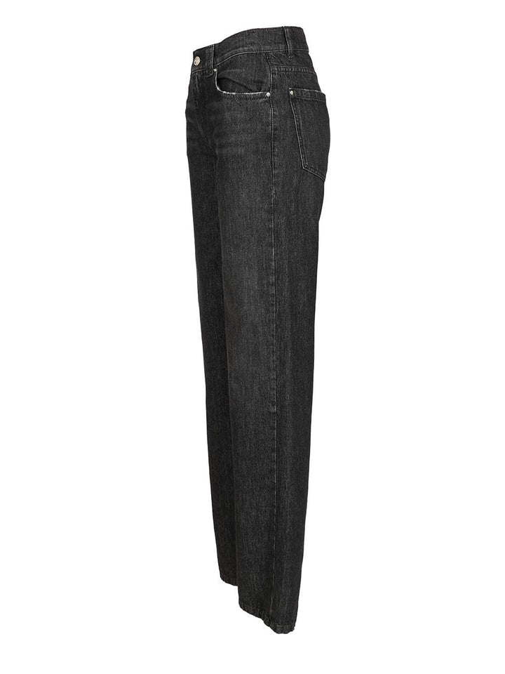 Marella X Stella Maxwell Straight Fit Jeans - Black | 9b08cd2b2025d1ffb0c09bc603f75a4b2b52a107