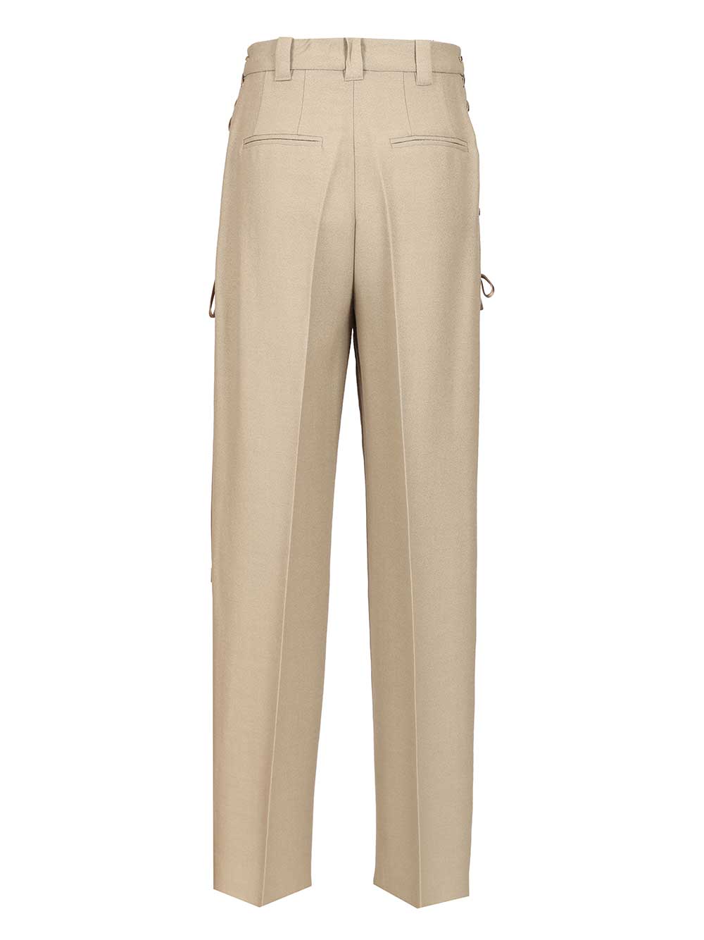 Marella X Stella Maxwell Barrel  With Laces Trousers - Grey | f884ef601918be758e823c0065ba721afa3a359c