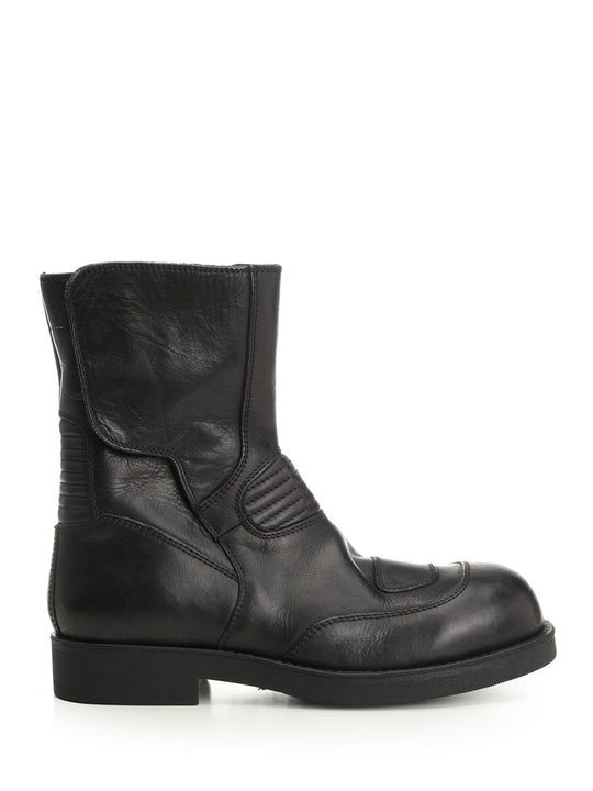 Leather Ankle Boots Black
