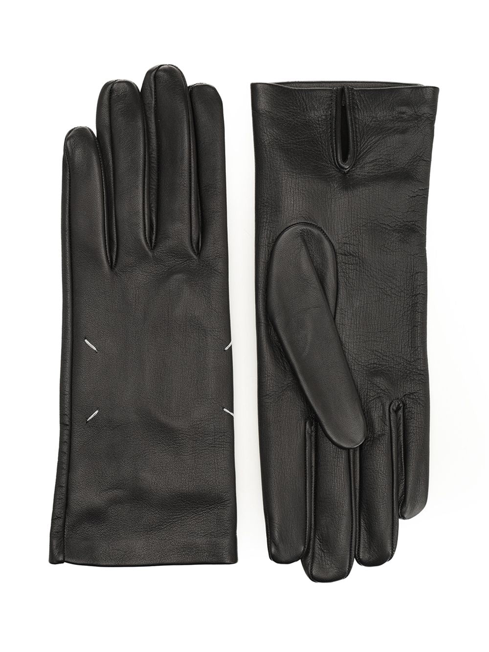 Maison Margiela Leather Gloves - Black | e3dd093aec5af362e66750b8f85b6d6e0bd88c1e