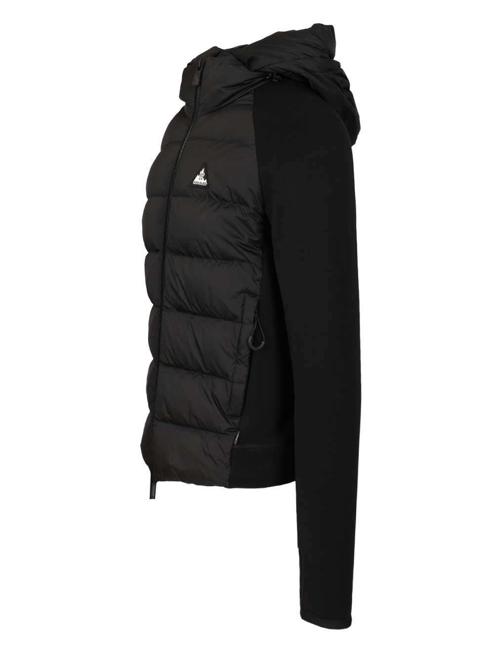 Moncler Grenoble Polartec® Padded Zip-Up Hoodie Sweatshirts - Black | e52039db44537e7010d7124571000b6d6ebd964f