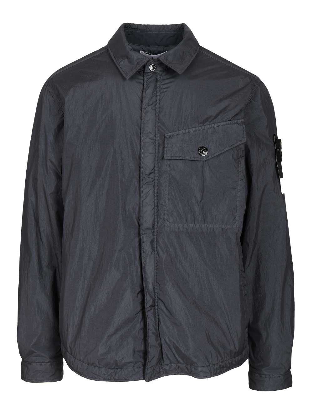 Stone Island Lightweight Hooded Jacket Jackets - Blue | a5c8619b0d192a0c947e3e690811fdcc829fb570