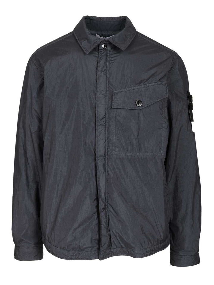 Stone Island Lightweight Hooded Jacket Jackets - Blue | a5c8619b0d192a0c947e3e690811fdcc829fb570