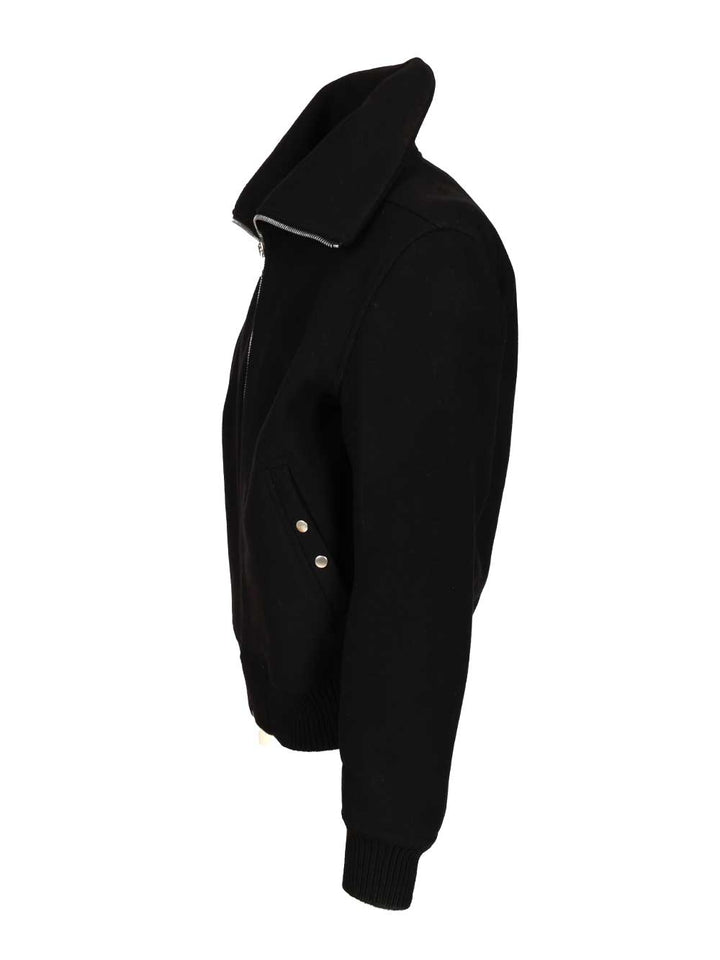 Rick Owens Bomber Blixa Dracucollar Jackets - Black | 493b12b1258d38528ce7fd223ece6cb149a53ae1