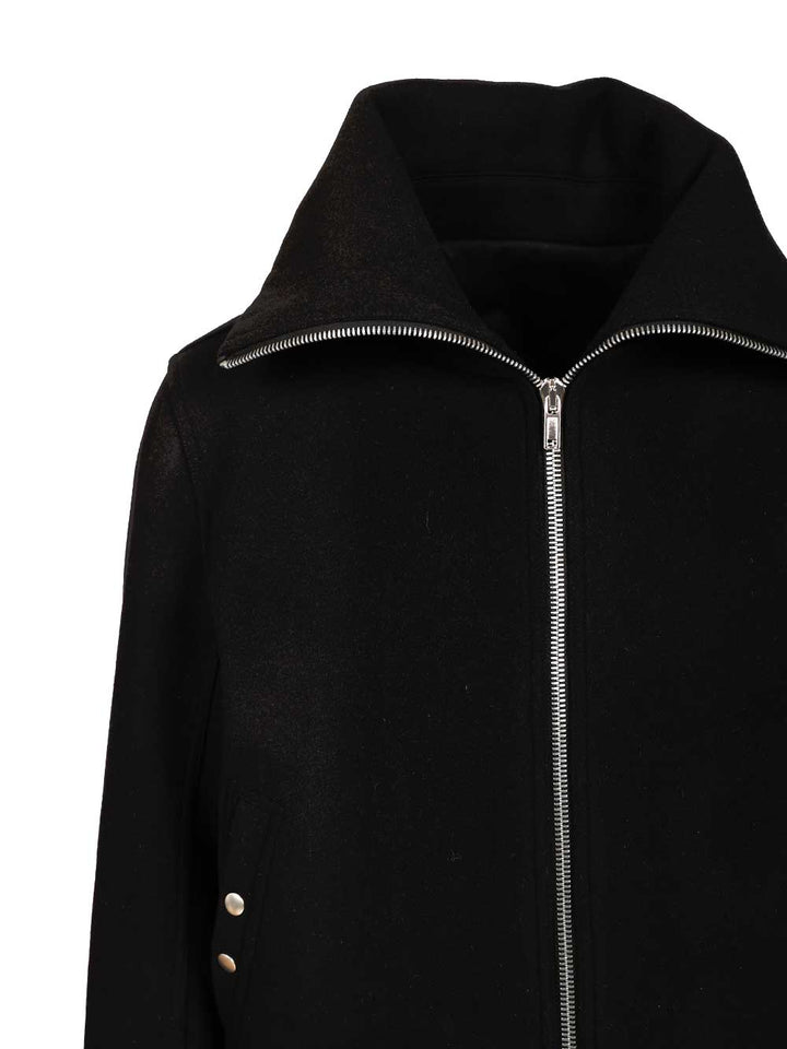 Rick Owens Bomber Blixa Dracucollar Jackets - Black | d683678b736fe0329988a23b842ff6d1153e0906