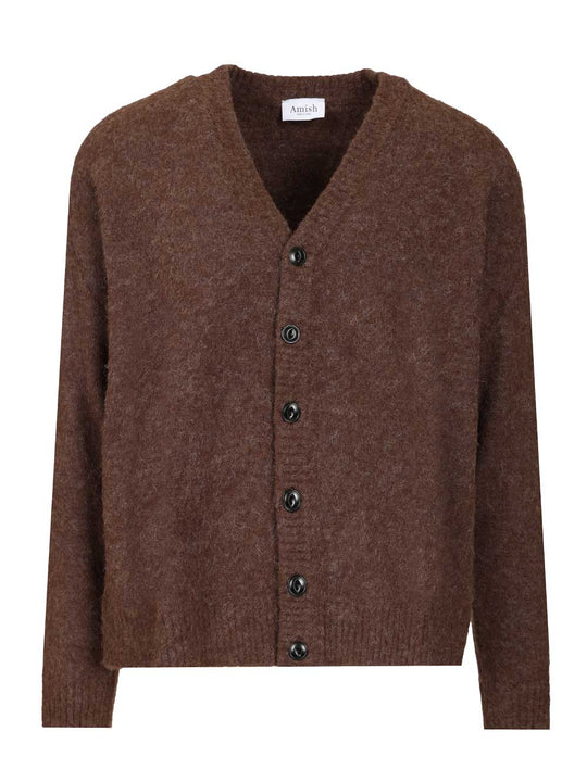 Oversized Cardigan Knitwear Brown