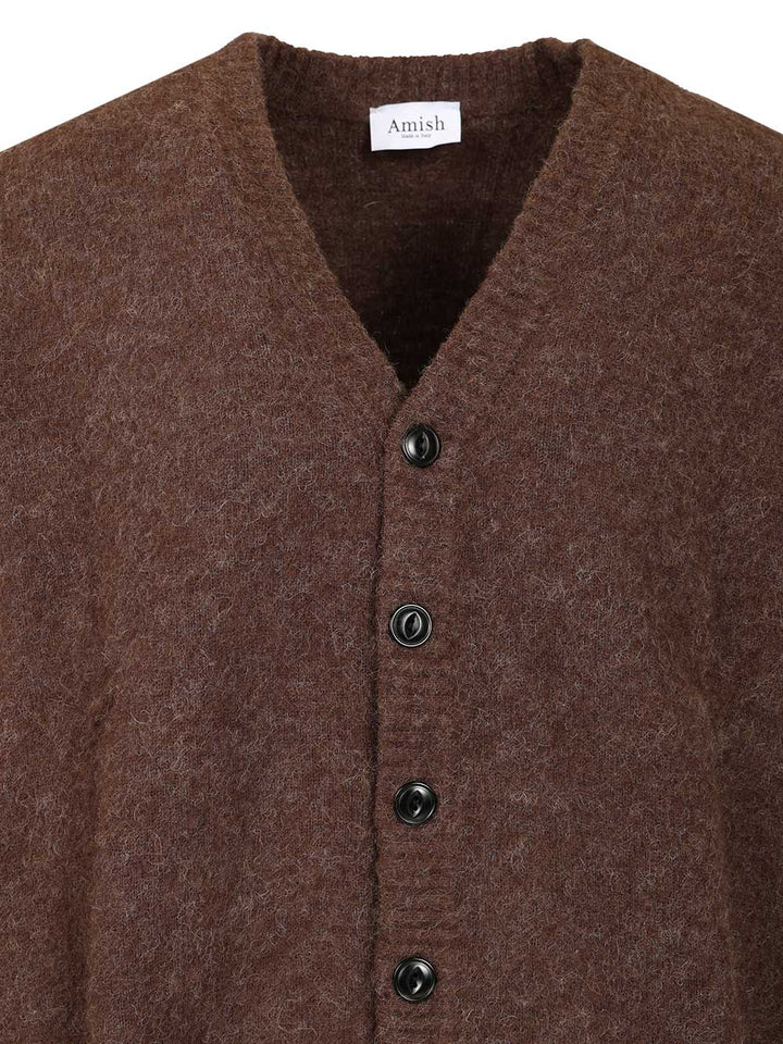 Amish Oversized Cardigan Knitwear - Brown | 44b5ceaf87809c7cd40f3c73294bbff720aba4af