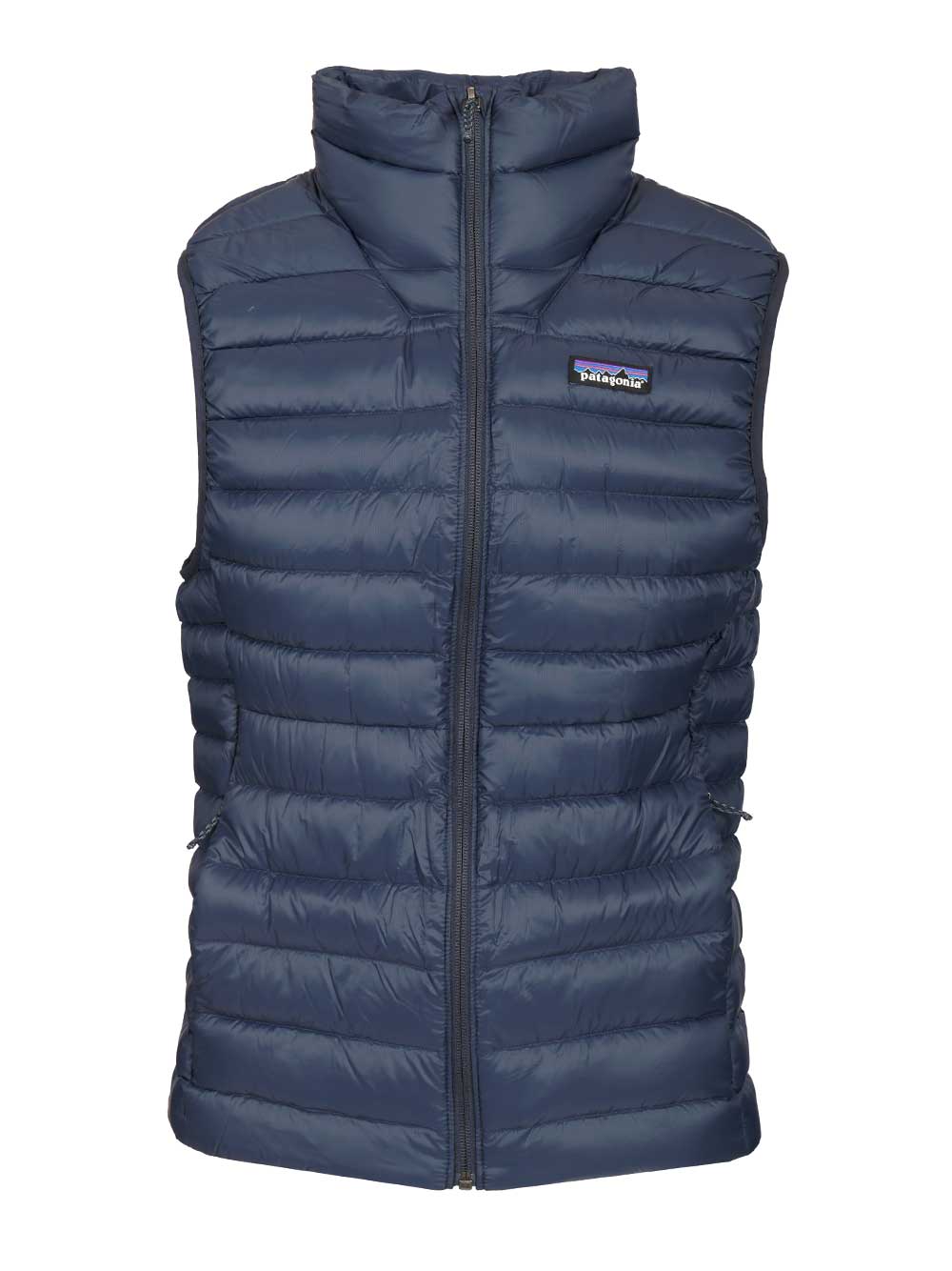 Patagonia Sleeveless Drawstring Down Jacket Coats - Blue | c94ea8f6237bcd31f74a74d98ea6b90080419589