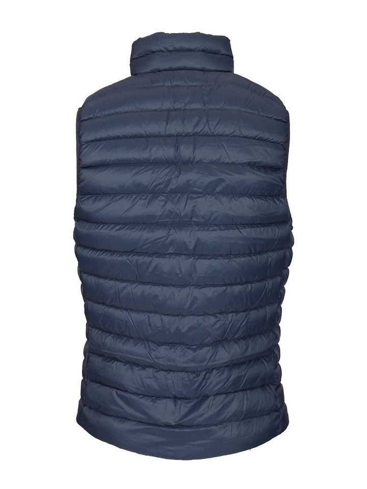 Patagonia Sleeveless Drawstring Down Jacket Coats - Blue | 4a6268470e3b882ff64a819a0785dee58b68c449