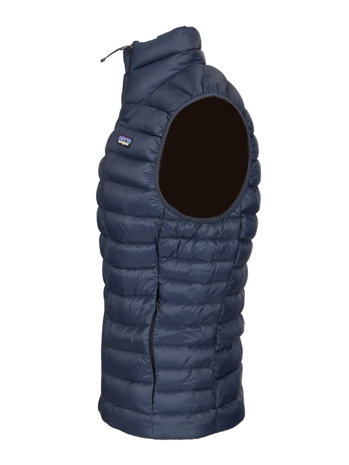 Patagonia Sleeveless Drawstring Down Jacket Coats - Blue | 51c4506d68342e6e60c07ce8e7b5c63251208af2