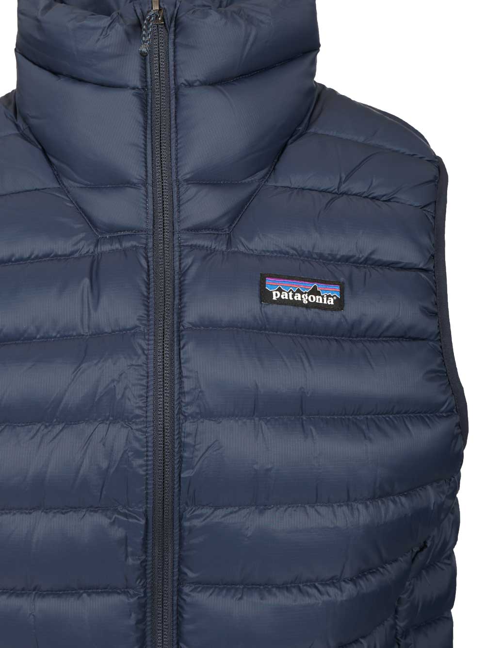 Patagonia Sleeveless Drawstring Down Jacket Coats - Blue | 4080263c7afb9c928f752e691f98cf6acbc0c66e