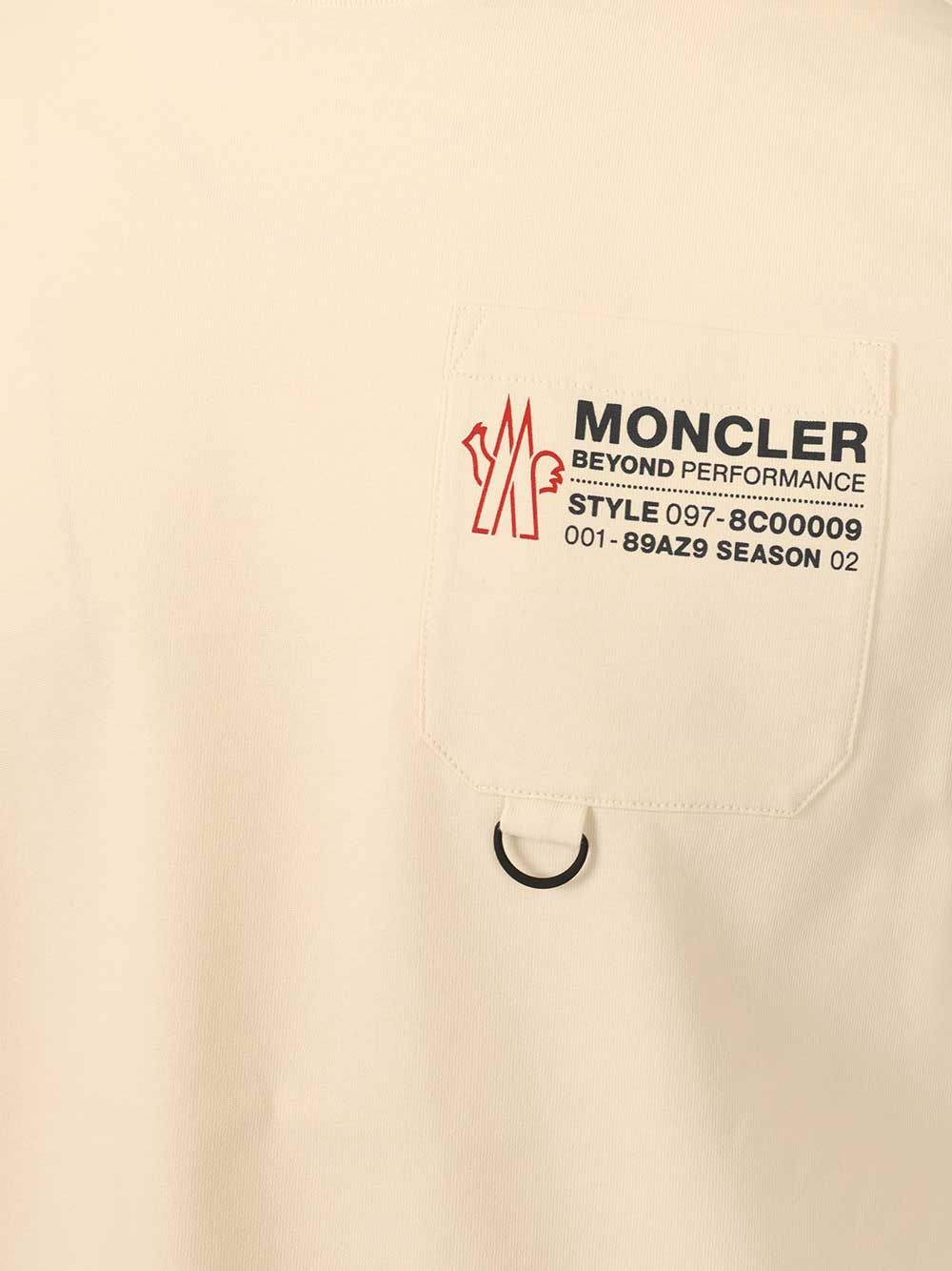 Moncler Grenoble Logo Cotton Jersey T-Shirt - White | 31ce4d09a2ad2dc11618a3c6d8cc3e25ed684dfa