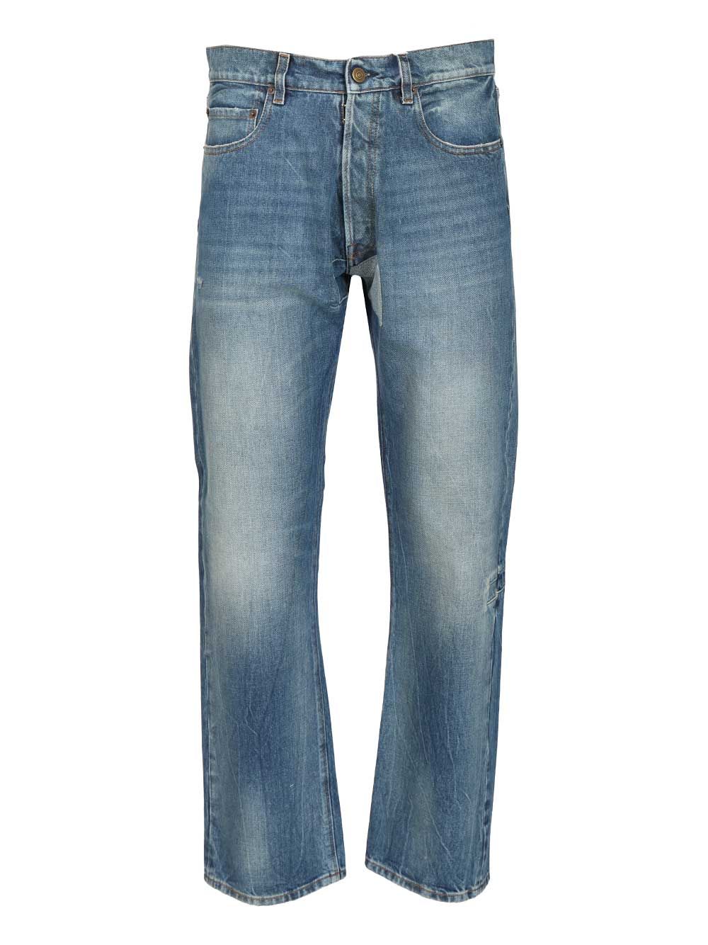 Maison Margiela Five-Pocket Jean Jeans - Blue | 9ddd2e555b3faf46557219a0e5bf12ab1e64d381