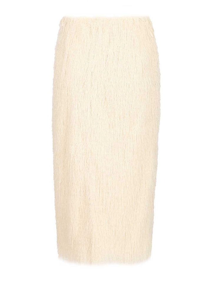 Dries Van Noten Fringed Skirt Skirts - White | 9c1b894363b9754c64d9c9a4614526166d14bf44
