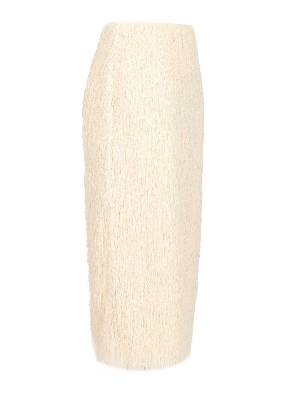 Dries Van Noten Fringed Skirt Skirts - White | ea583cf2a1bfee0a0e3ead3e14c28c522c9009e9