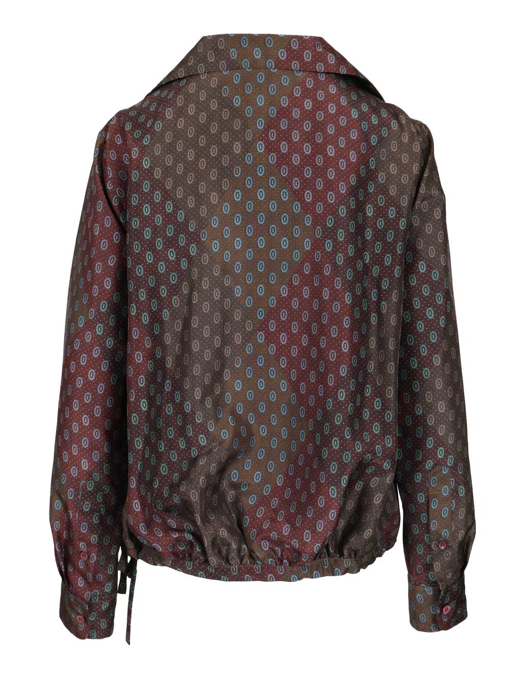 Dries Van Noten Printed Habotai Silk Blouse Shirts - Bordeaux | f365b521b0e8d29cf92af62a224a7d50075b7fc2