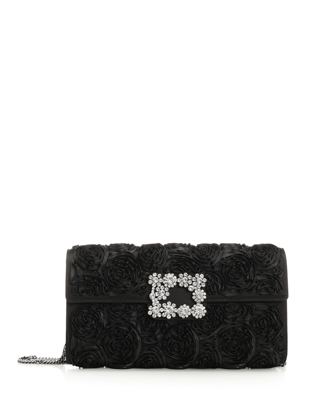 Roger Vivier Clutch In Black Satin Clutches - Black | 1fea391f39f818e92337d798fe5beecffdfda9e2