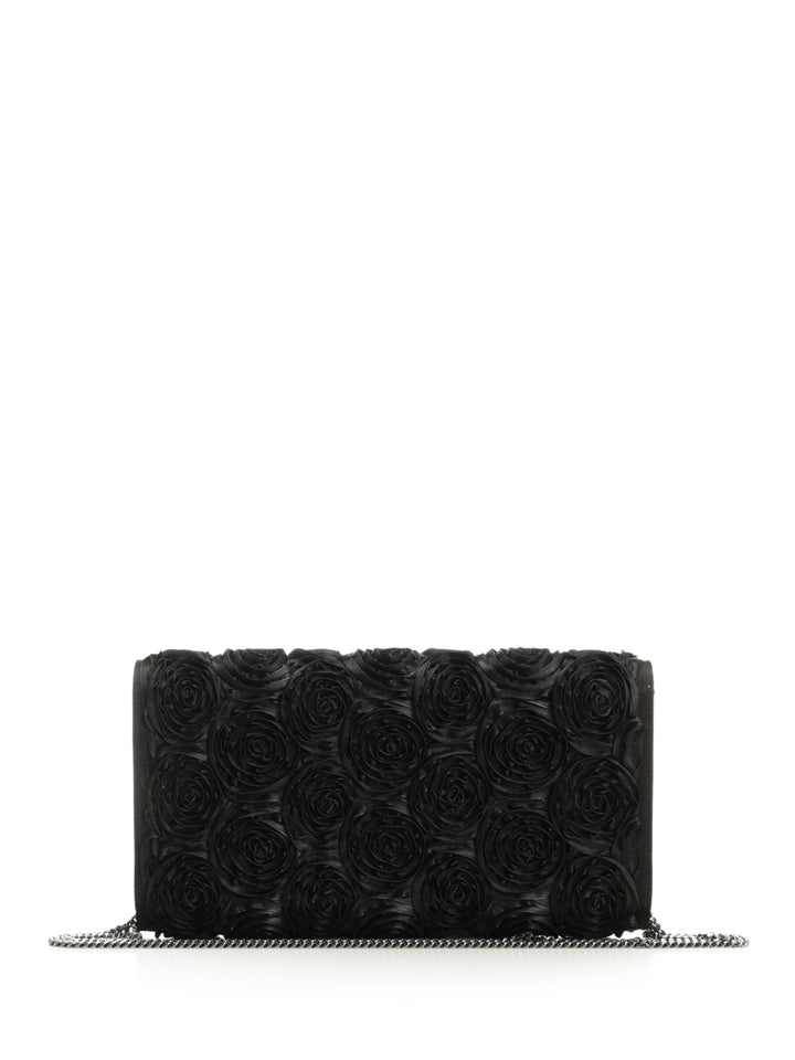 Roger Vivier Clutch In Black Satin Clutches - Black | d7060b38444cbe2d0b30e221076d03a1451822ae