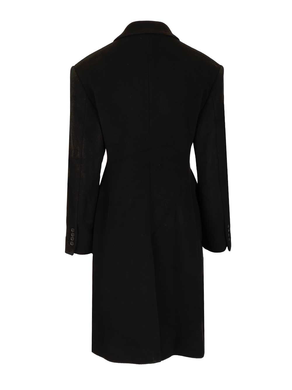 Filippa K Harper Double-Breasted Coat Coats - Black | b495a6d8f534d5a8121cdbfd8c684ac5b6100d86