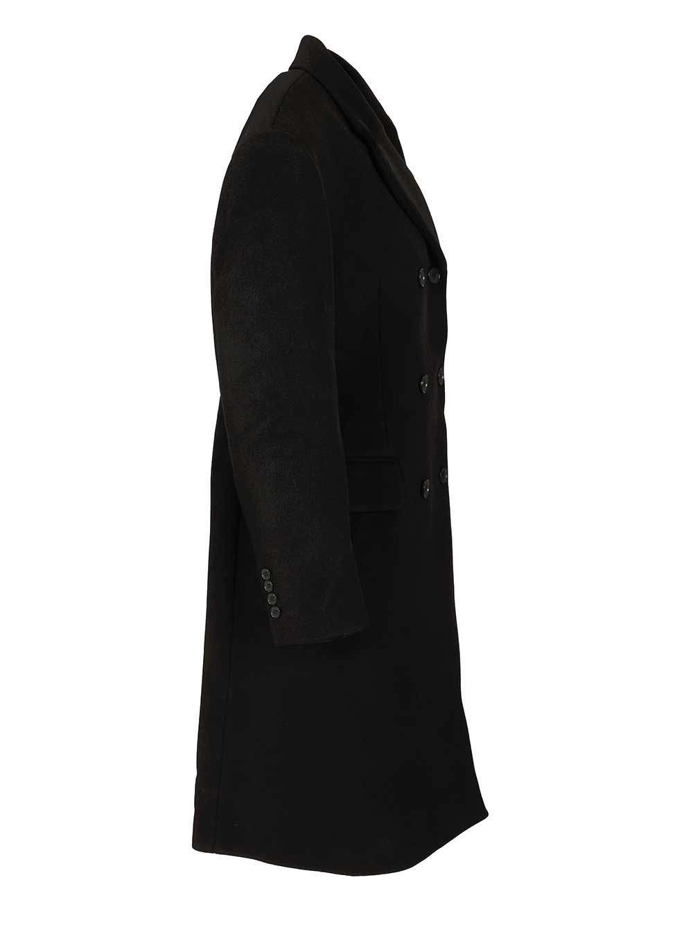 Filippa K Harper Double-Breasted Coat Coats - Black | 8c929c7fb1ee1f93910eaeaacdb30f5a21b3026f