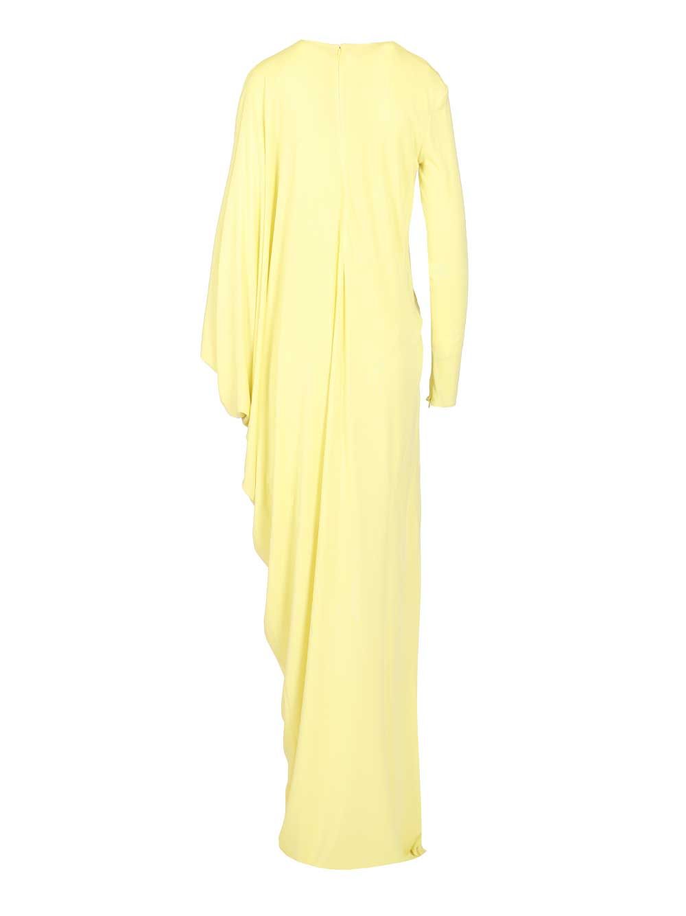 Tom Ford Long Asymmetrical Dress In Jersey Crepe Dresses - Yellow | 260f5e2fe9d7dac9a227b8e005daaf9be6b47457