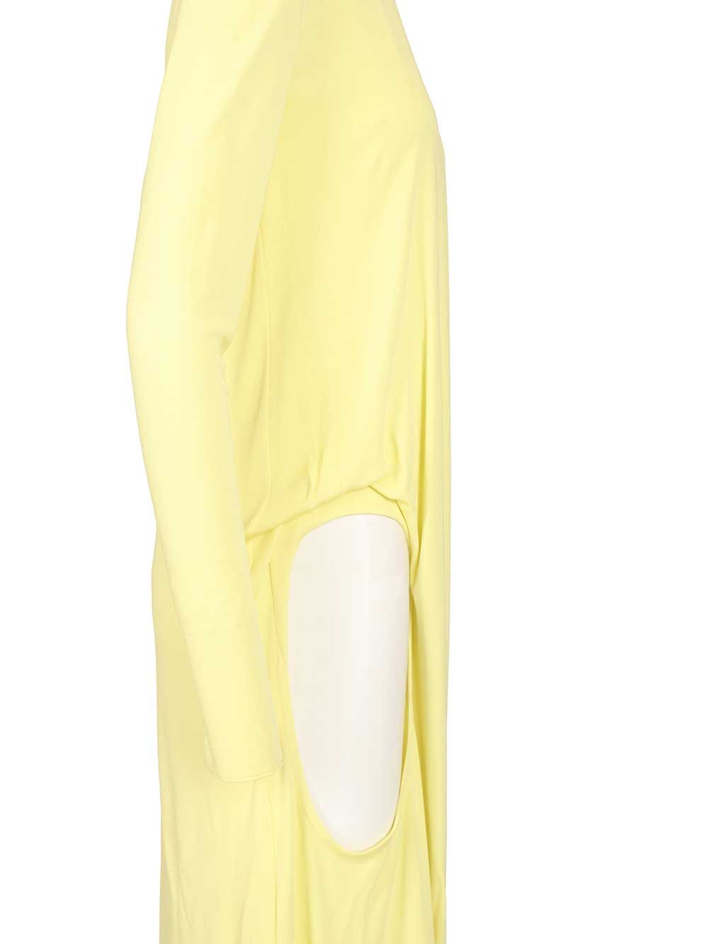 Tom Ford Long Asymmetrical Dress In Jersey Crepe Dresses - Yellow | a935523e7e211b6ab2864545862bc03de06559ef