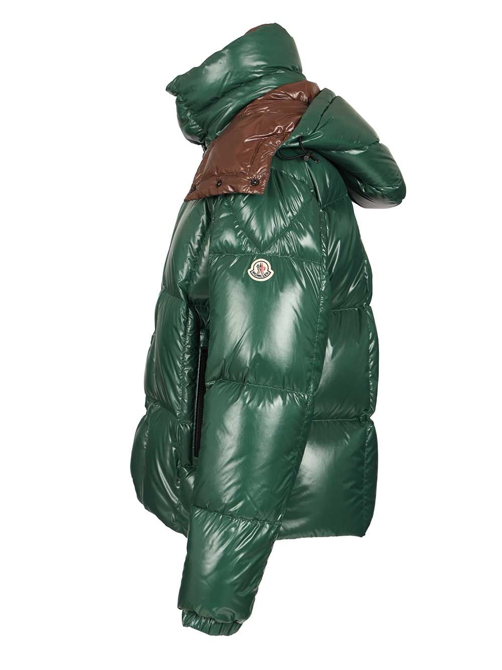 Moncler Parana Short Down Jacket Jackets - Green | 35c4578aaa3a5e0cb2afe8e86ccf480da39d5833