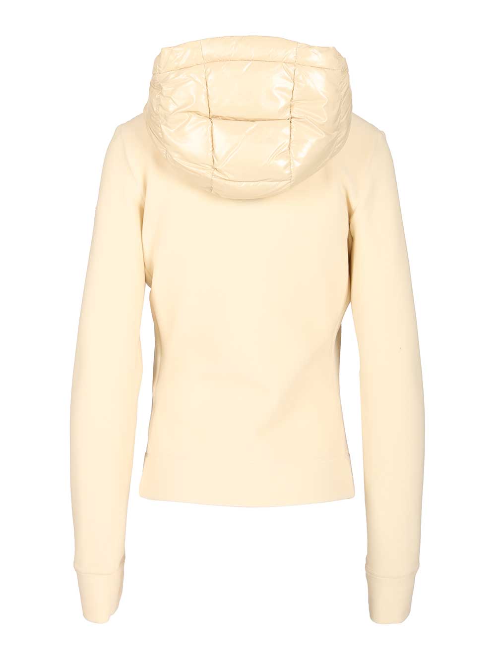 Moncler Grenoble Padded Cardigan With Hood Coats - White | 06c22228178f453fe76abc3b066374f2c81d41ea