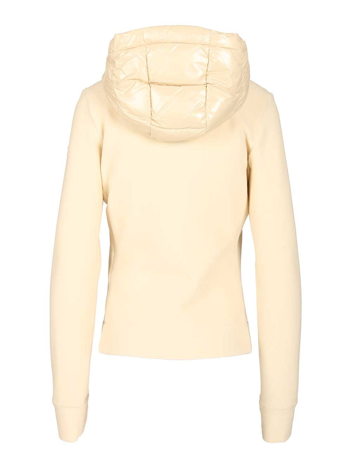 Moncler Grenoble Padded Cardigan With Hood Coats - White | 06c22228178f453fe76abc3b066374f2c81d41ea