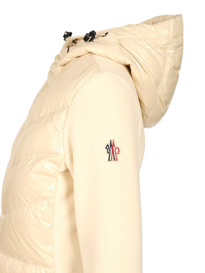 Moncler Grenoble Padded Cardigan With Hood Coats - White | 9fe8077f44d02bd3f7a15212ea80b041be3e9675